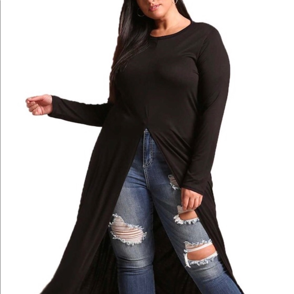Lovely Long Sleeve Maxi Tunic